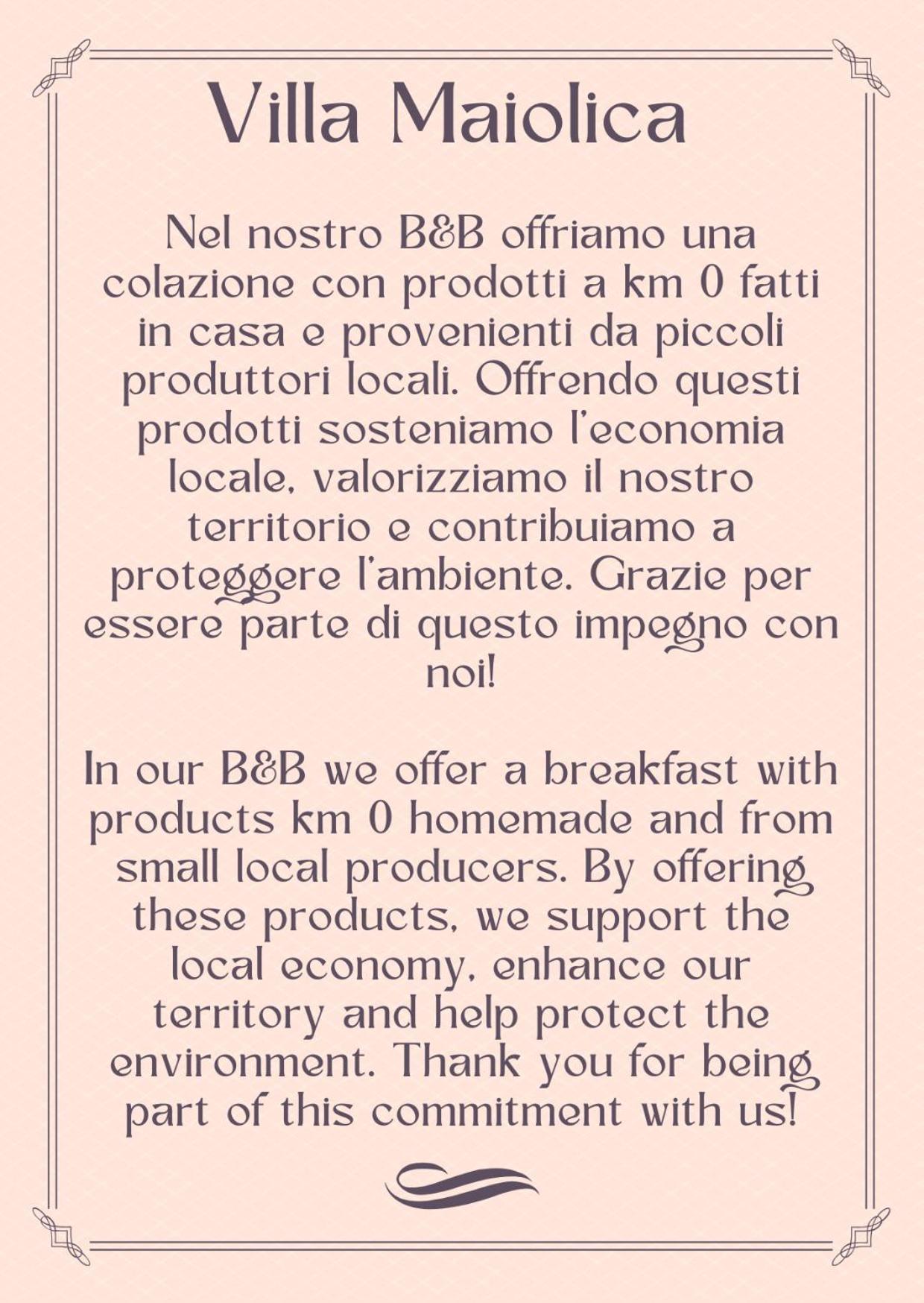 B&B Villa Maiolica San Leone Bagian luar foto